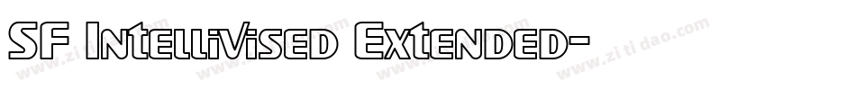 SF Intellivised Extended字体转换